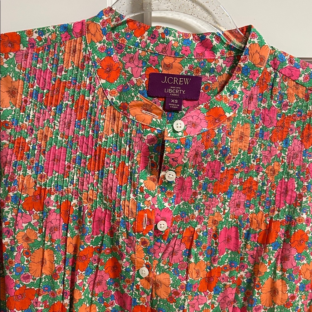 J Crew Liberty Floral Shift Shirt Dress - Picture 3 of 7